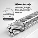 Varal Retrátil de Inox